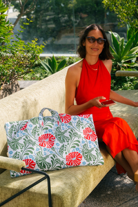 Classic Bag in Large Multi Poppy (Poppy Collection)
