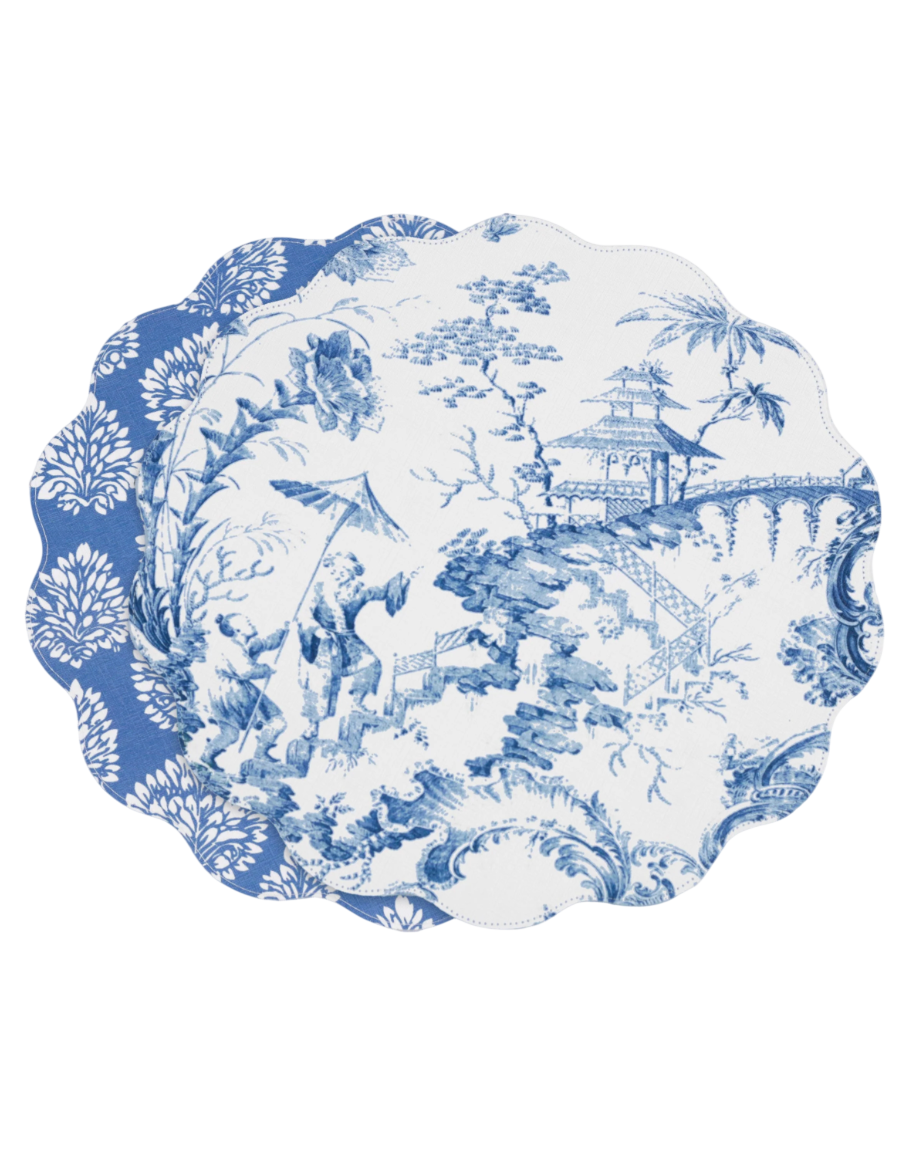 Reversible Chinoiserie Placemats (Set of 4)