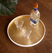 Indochine Round Lacquered Tray