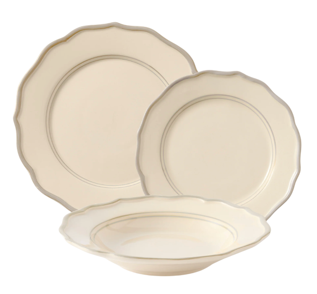 Sylvia 12 Piece Dinnerware Set with Pasta Bowl
