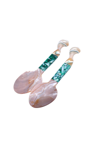 Seashell Serving Set in Green