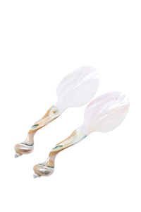 Seashell Serving Set in Pearl White