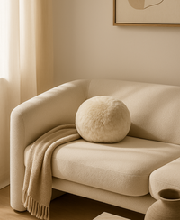 Solene Sheepskin Sphere Pillow
