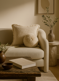 Solene Sheepskin Sphere Pillow