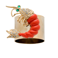 Shrimp Napkin Rings (Set of Two)