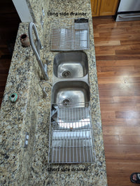 Rohan Stainless Steel Dish Rack Drainer with Cutlery Holder