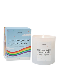 Marching in the Pride Parade