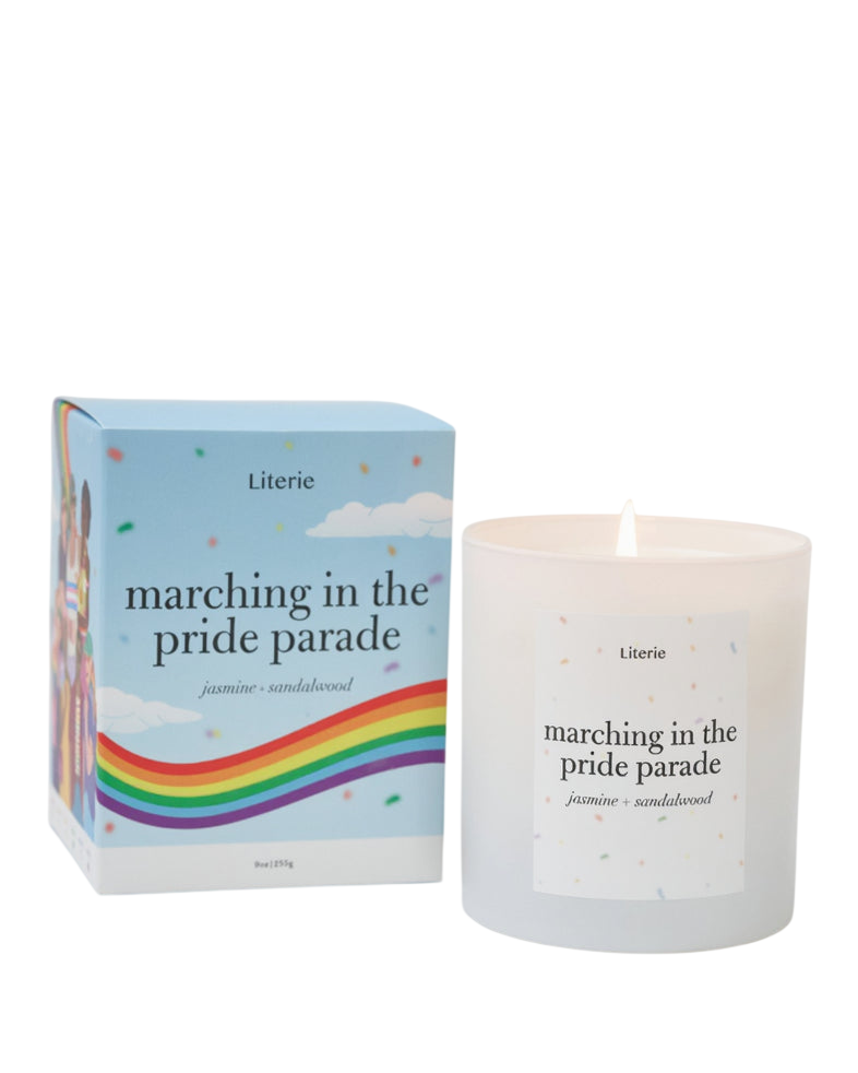 Marching in the Pride Parade