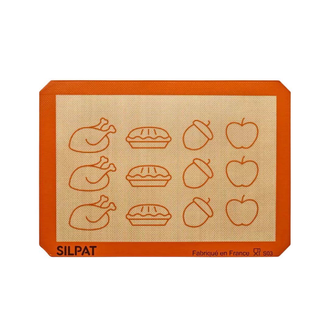 Silpat Thanksgiving Half Size Baking Mat - Limited Edition