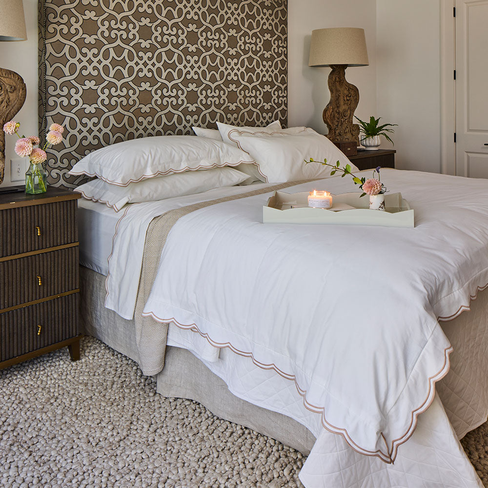 Sipsey Scallop Duvet Cover & Sham Bundle