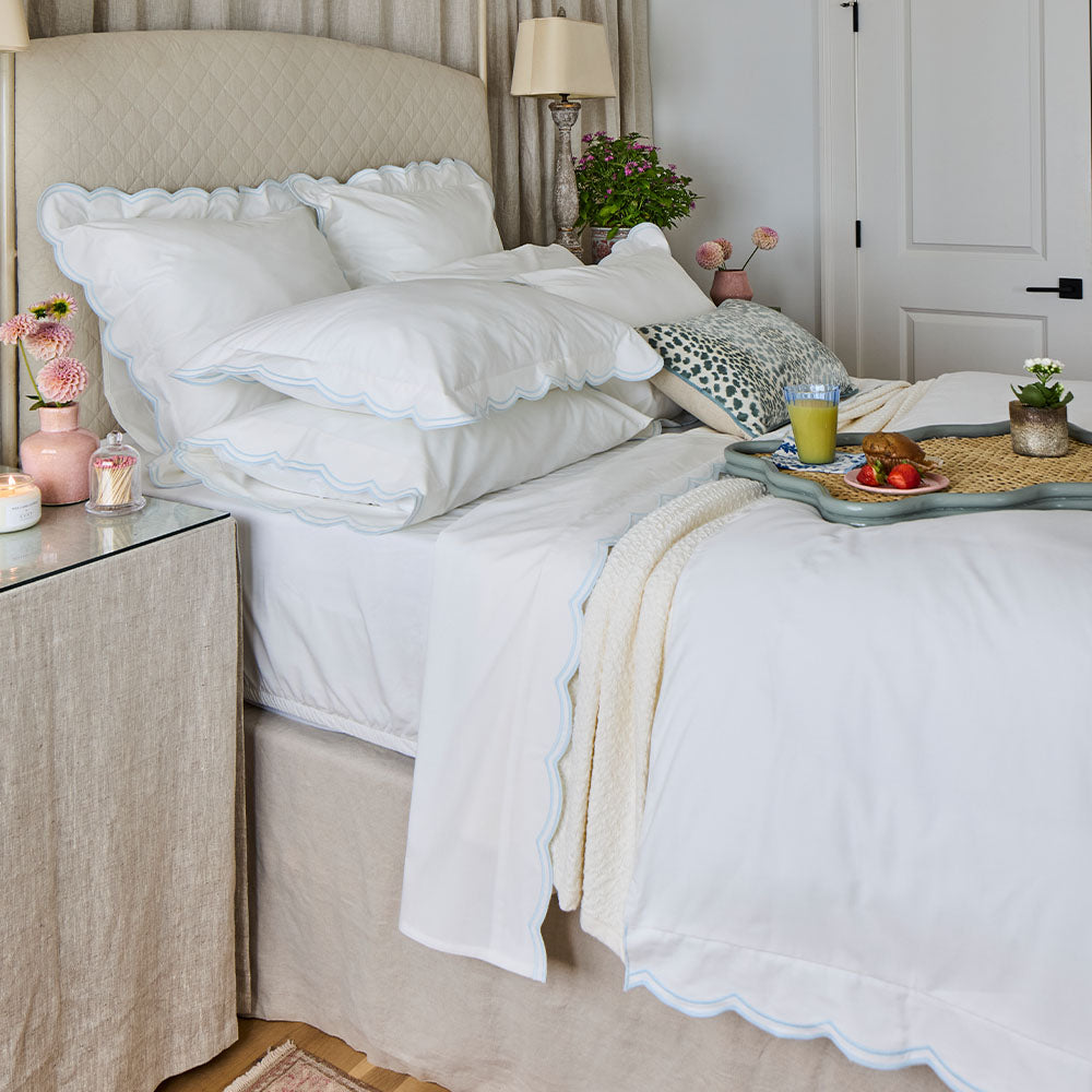 Sipsey Scallop Duvet Cover & Sham Bundle