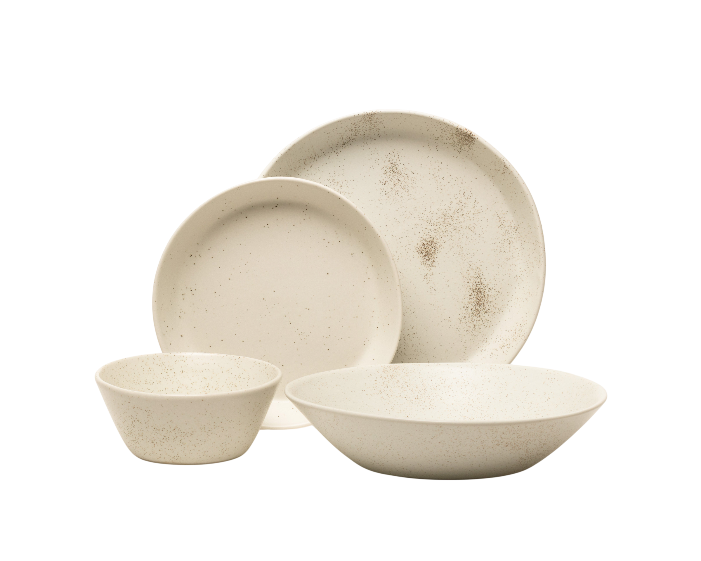 4 Piece Skali Coupe Dinner Setting