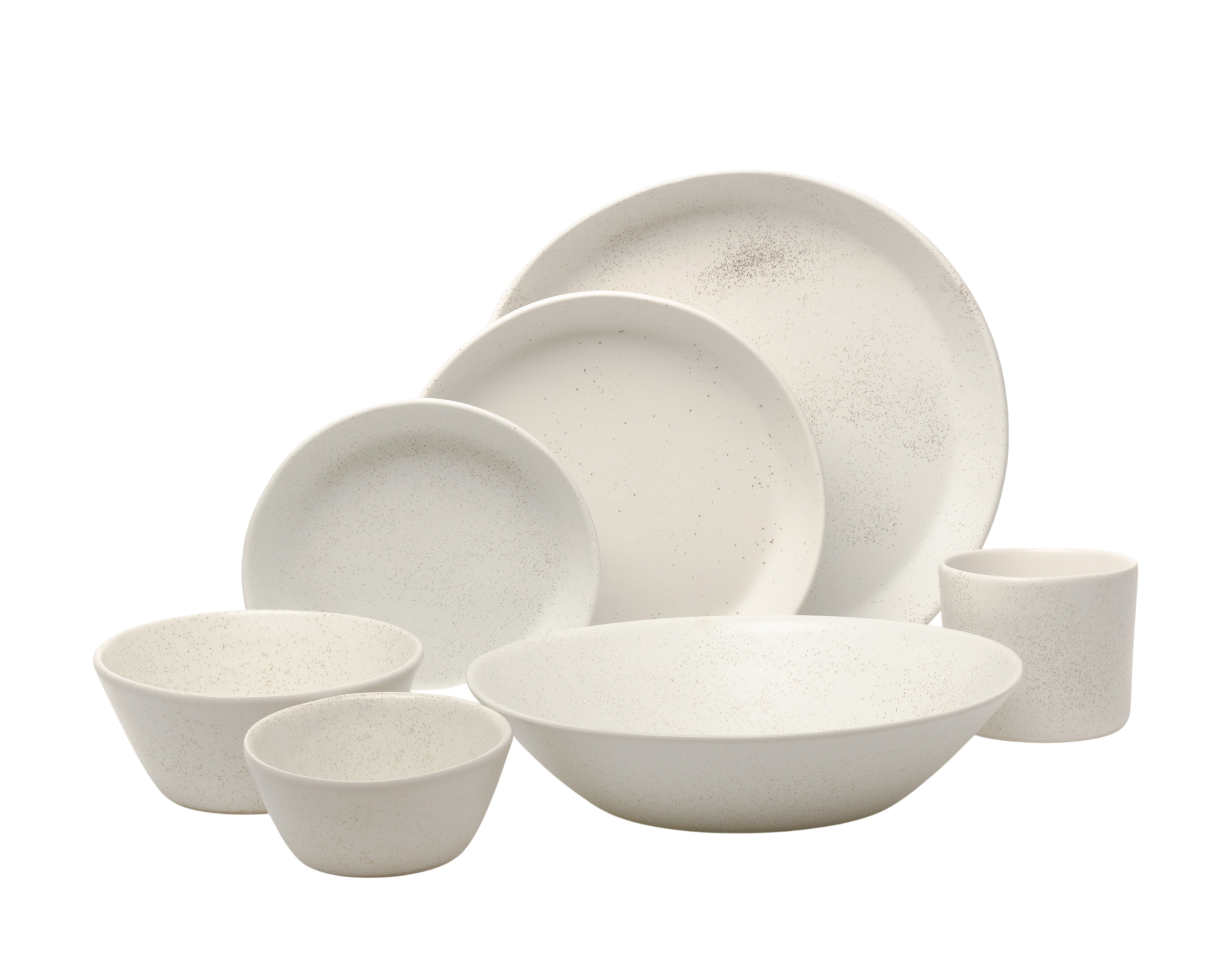 7 Piece Skali Coupe Dinner Setting
