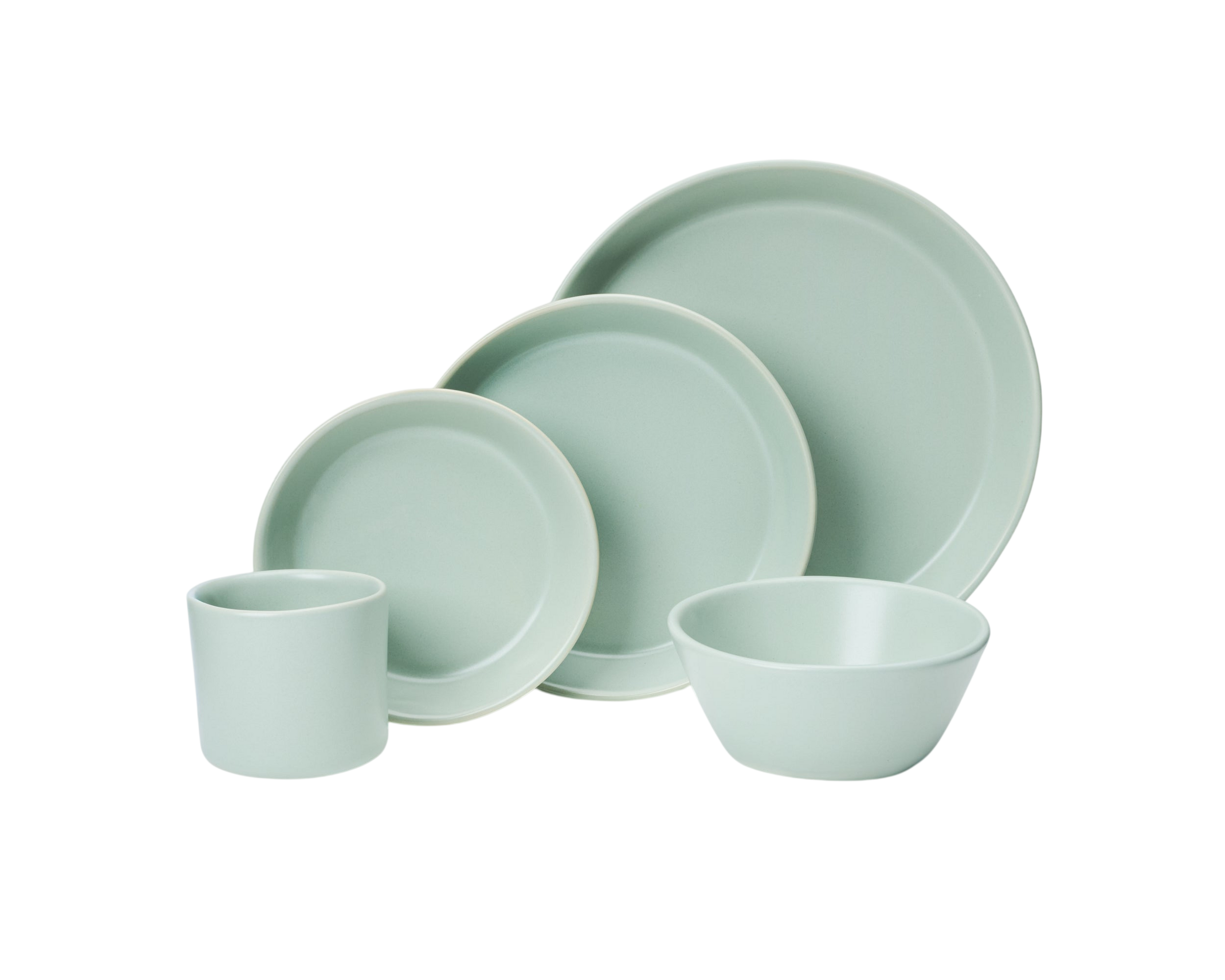 5 Piece Skali Coupe Dinner Setting