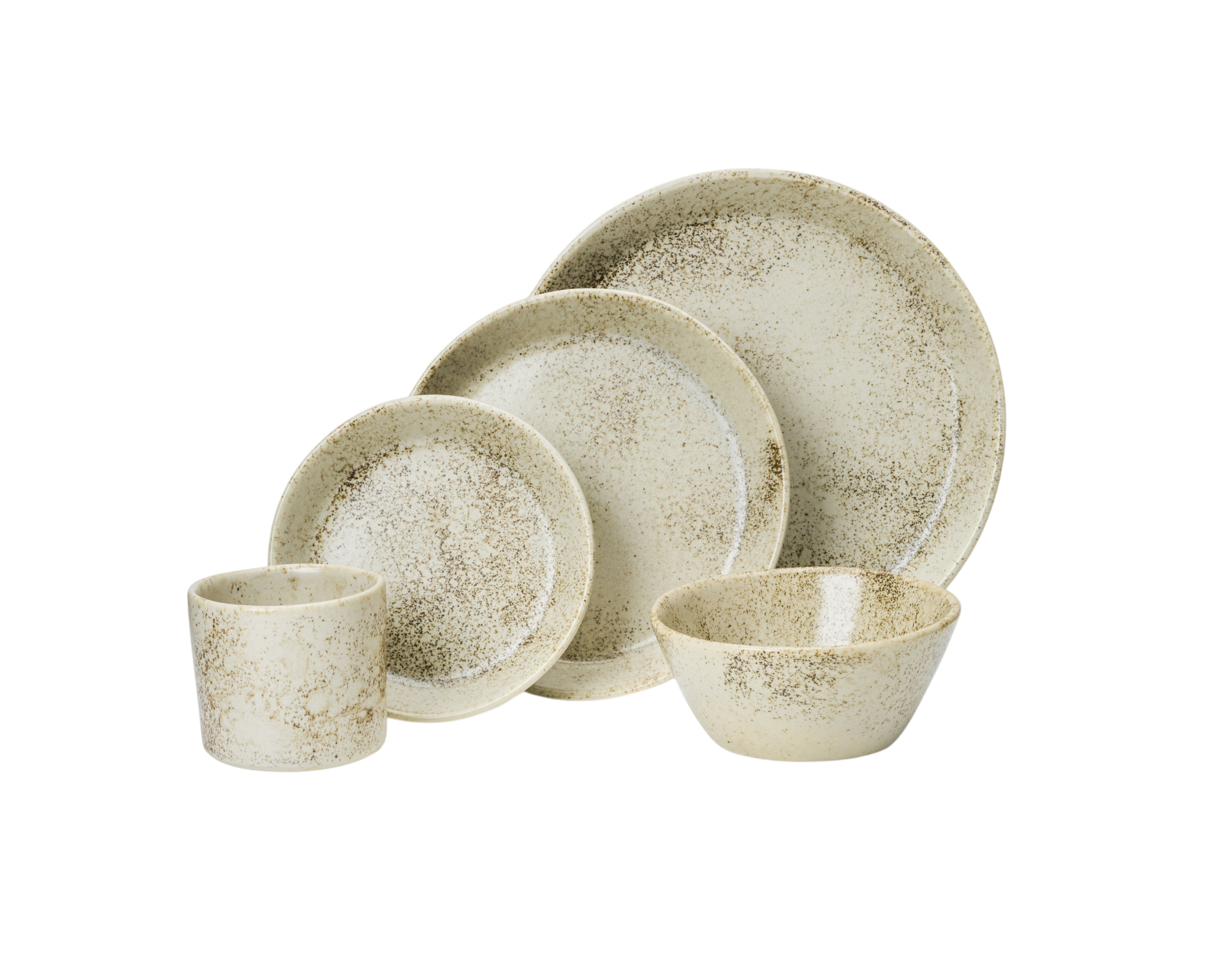 5 Piece Skali Coupe Dinner Setting