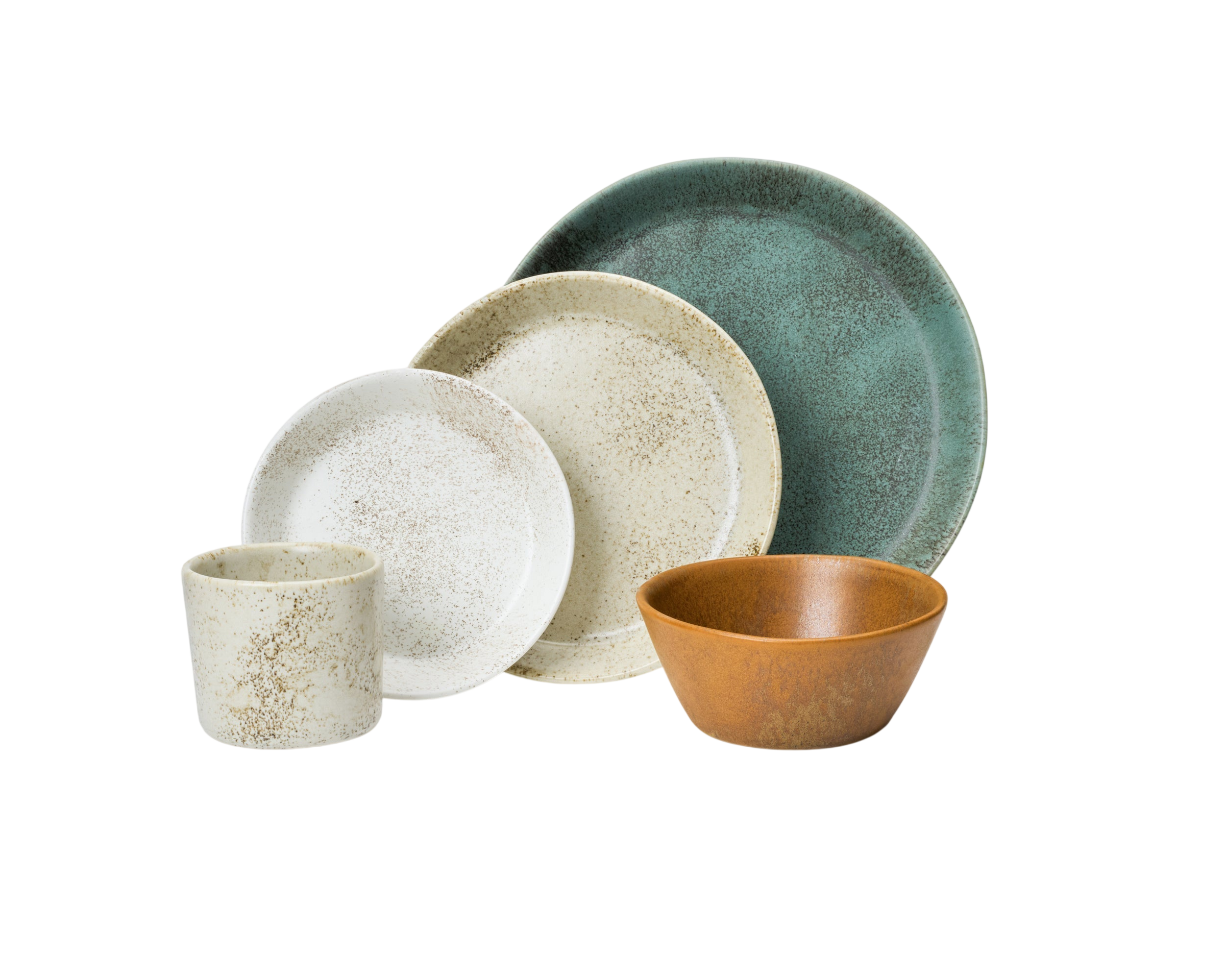 5 Piece Skali Coupe Dinner Setting