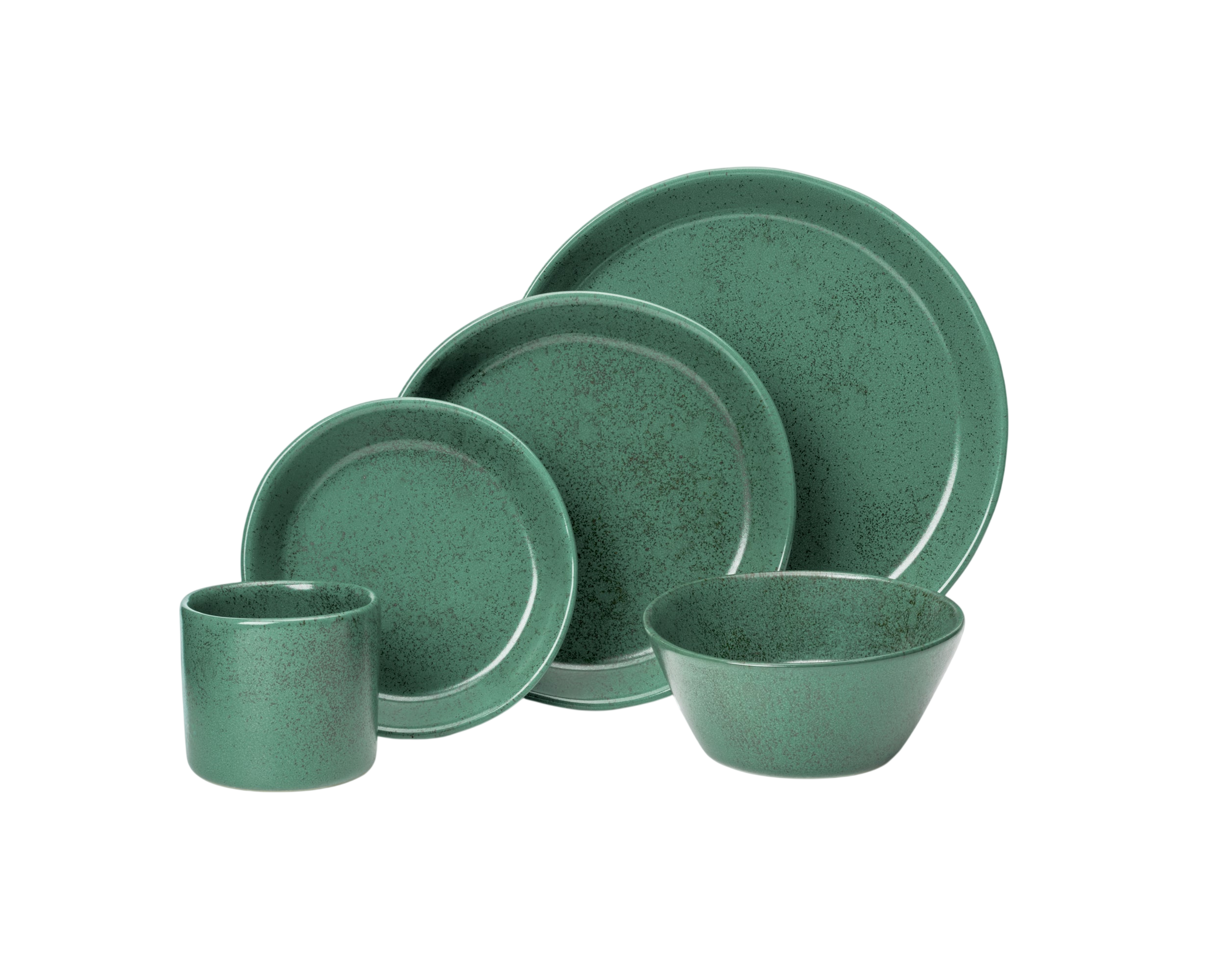 5 Piece Skali Coupe Dinner Setting