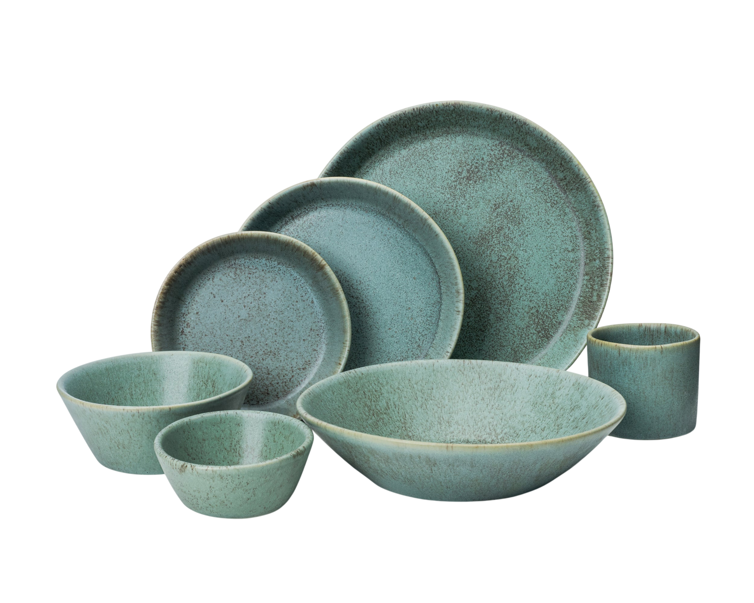 7 Piece Skali Coupe Dinner Setting