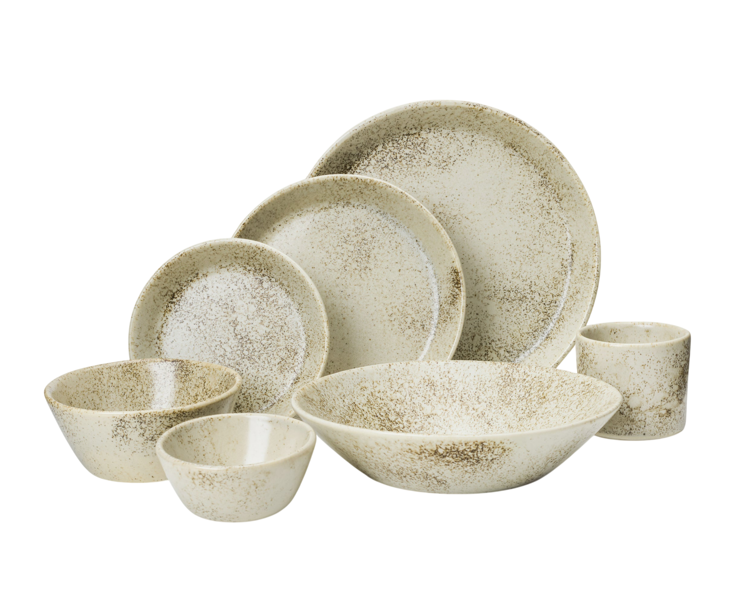 7 Piece Skali Coupe Dinner Setting