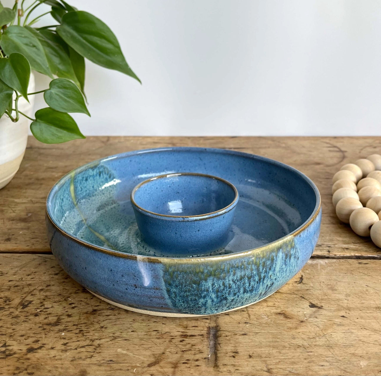 Coastal Clay Co. Small Chip and Dip Bowl