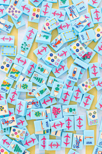 The Riviera Jet Set -  Mahjong Tiles: Portofino Blue