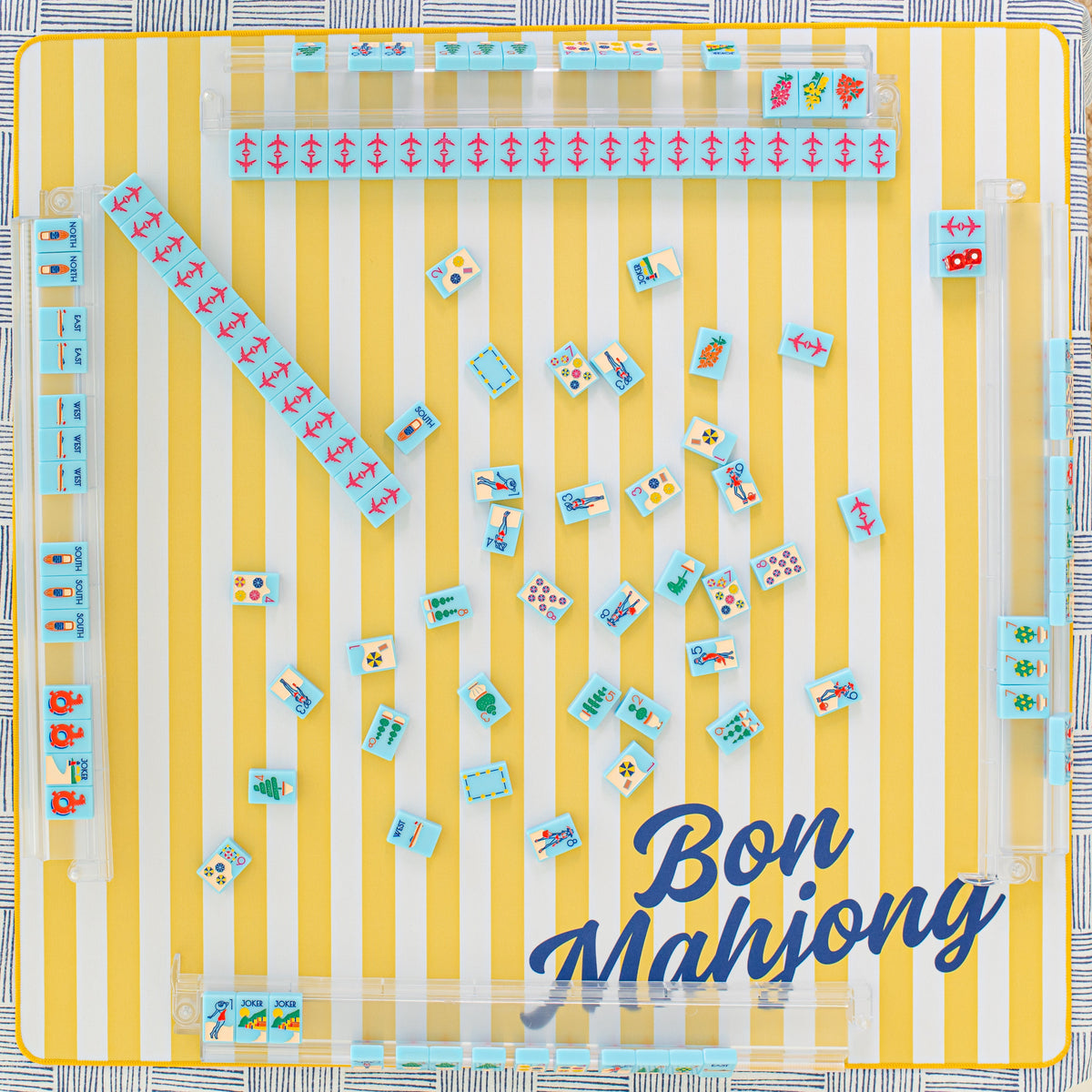 The Riviera Jet Set -  Mahjong Tiles: Portofino Blue