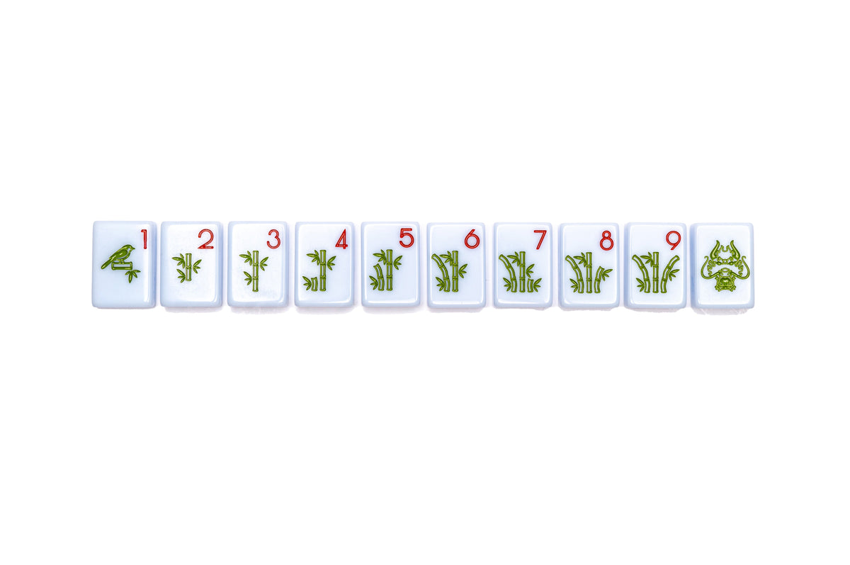 The Chinoiserie Set  -  Mahjong Tiles (Blue)