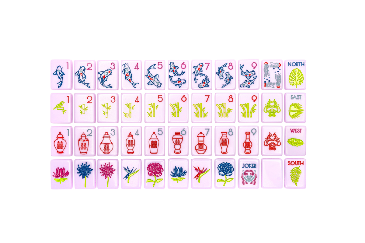 The Chinoiserie Set -  Mahjong Tiles (Luxe Lilac)