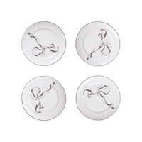 Ribbon Dessert Plates