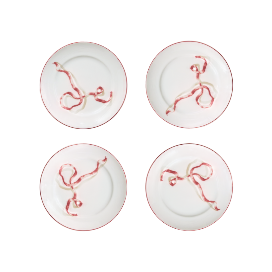 Ribbon Dessert Plates
