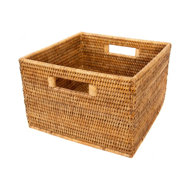Square Storage Basket With Handles