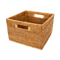Square Storage Basket With Handles