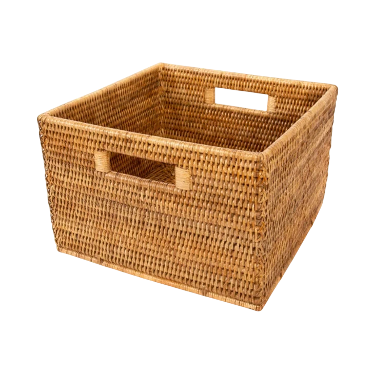Square Storage Basket With Handles