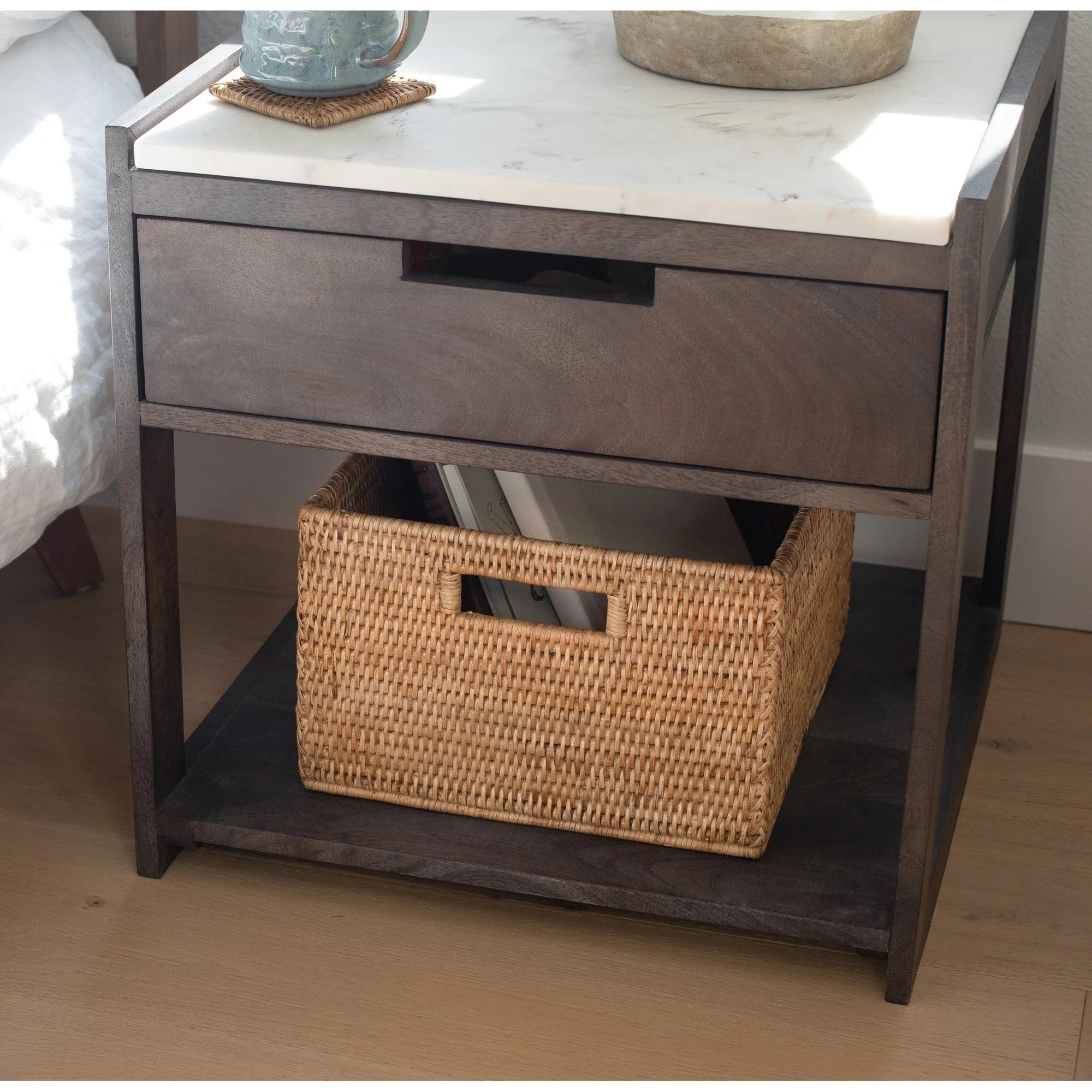 Square Storage Basket With Handles