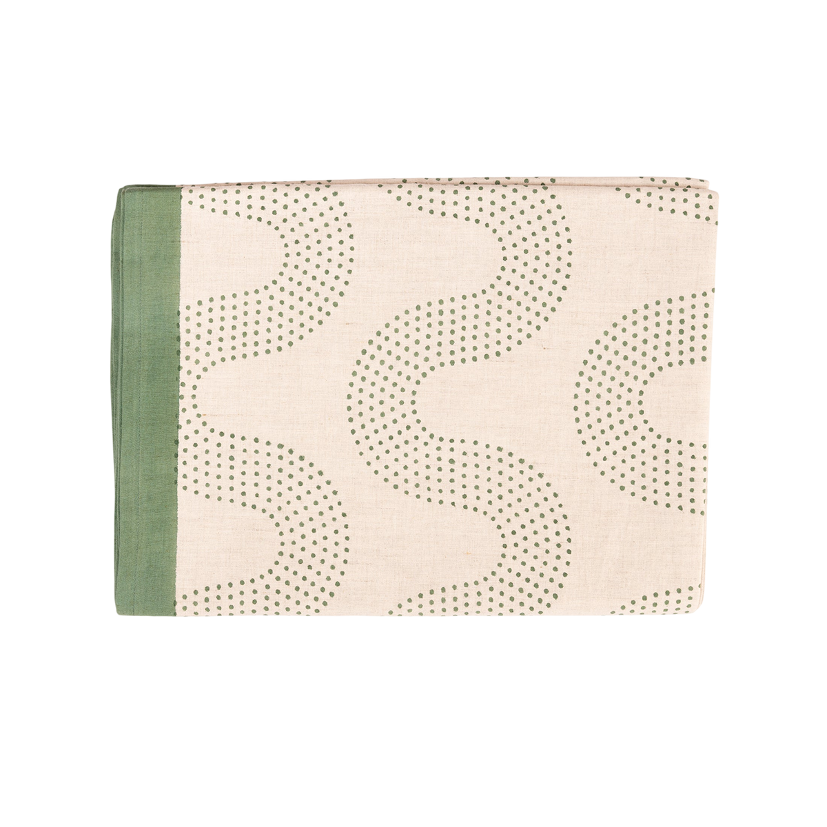 Squiggle Dot Tablecloth | Basil