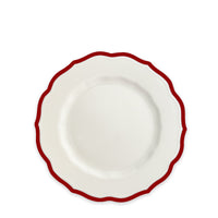 Stella Scalloped Crimson Salad Plate
