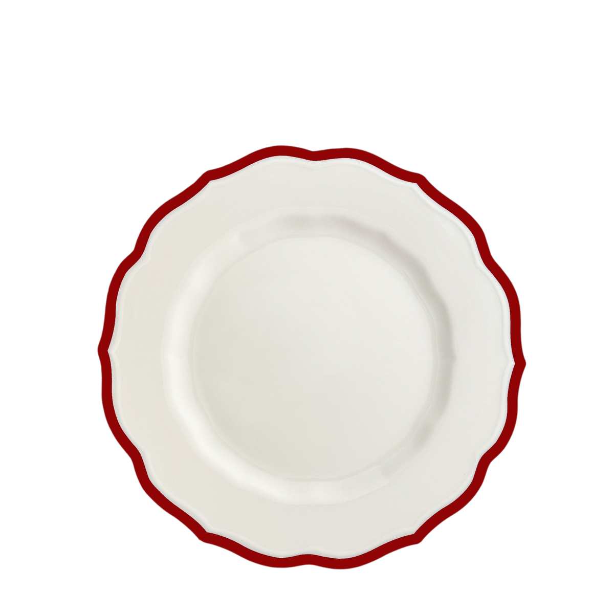 Stella Scalloped Crimson Salad Plate