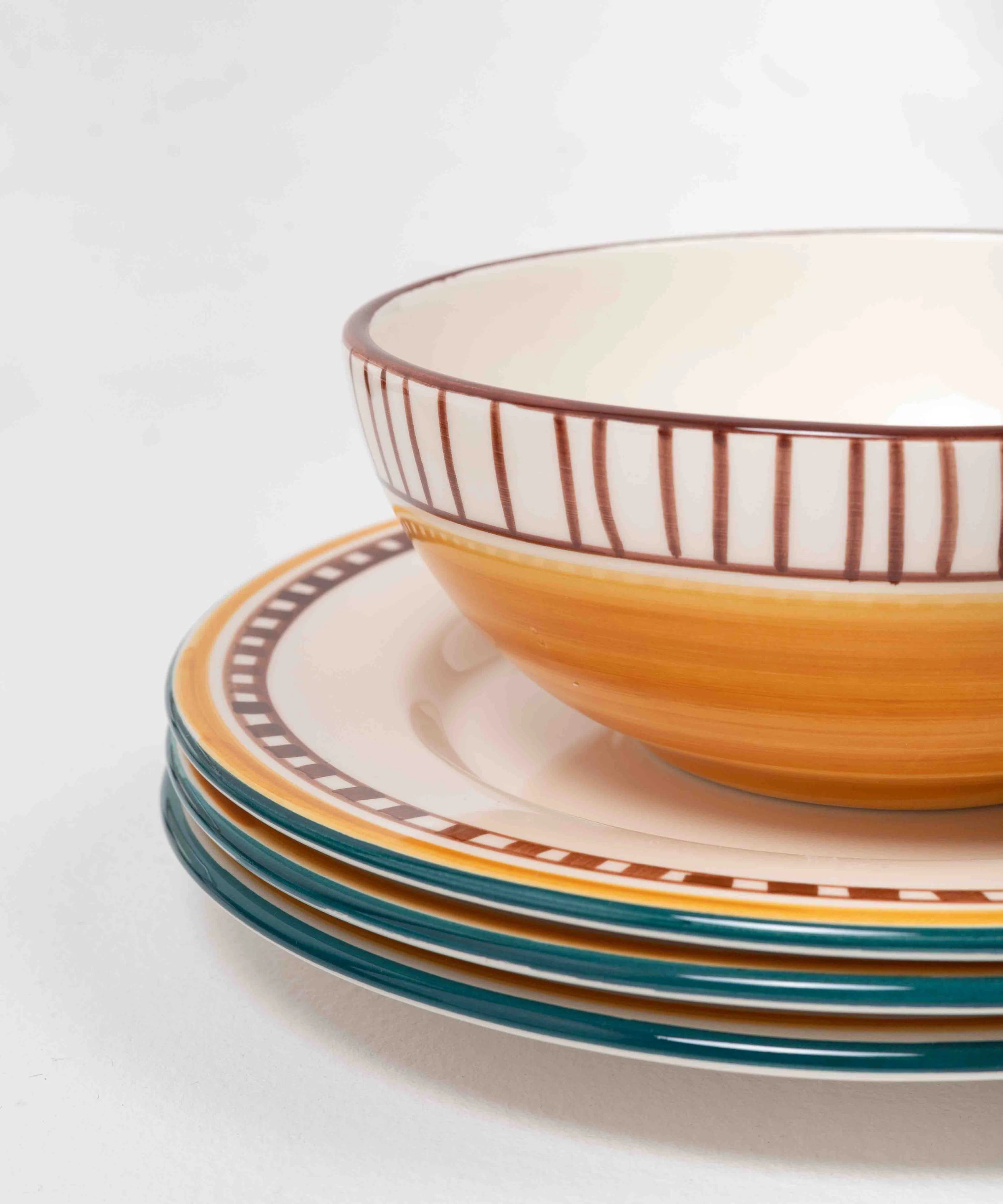 Ray Hand-Painted Salad Plate (Set of 4)