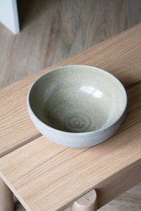 Handmade Stoneware Ramen Bowl "Concrete"