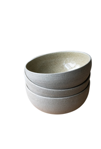 Handmade Stoneware Ramen Bowl "Concrete"