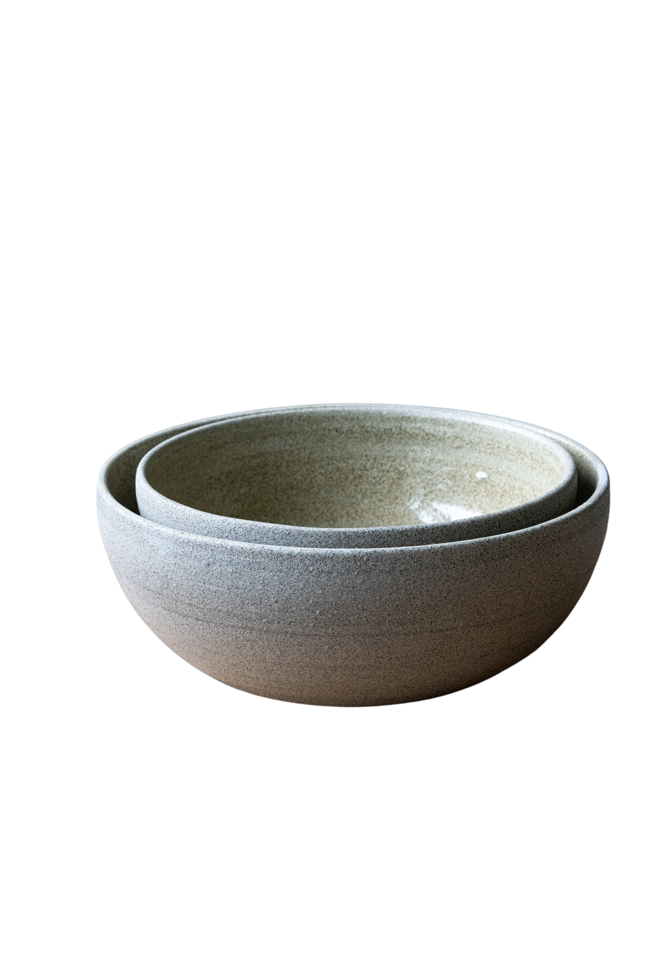 Stoneware Nesting Bowl Set "Concrete"