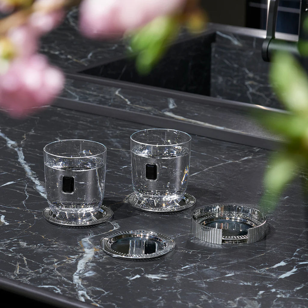Striations Coasters in Holder (Set of 4)