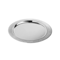 Striations Round Serving Tray