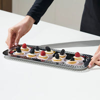 Striations Serving Tray Small Rectangle