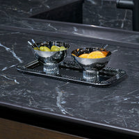 Striations Serving Tray Small Rectangle