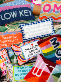 Reservations Needlepoint Pillow
