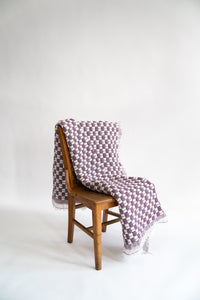Purple Checkered Sujani Quilt