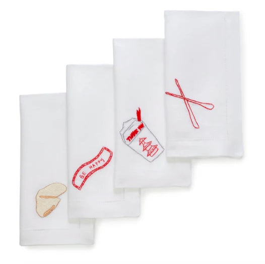 Sunday Takeout Dinner Napkins (Set of 4)