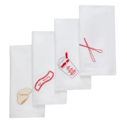 Sunday Takeout Dinner Napkins (Set of 4)