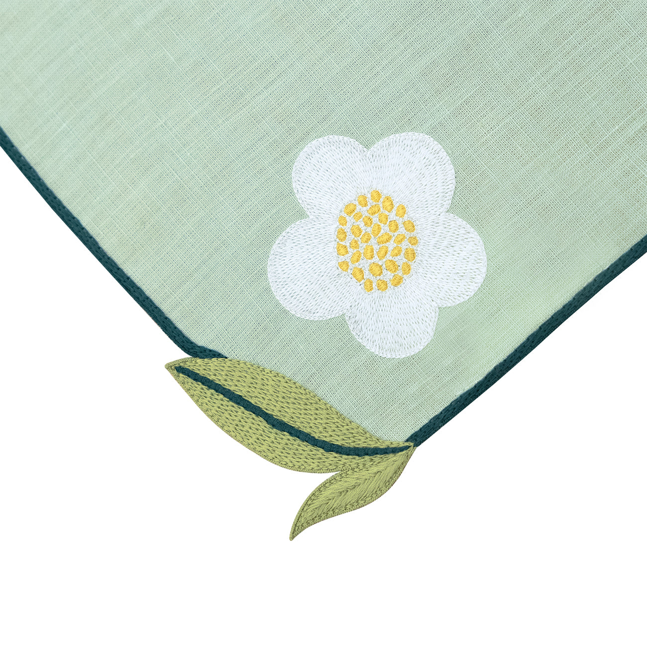 Hand Embroidered Trellis Napkins 18" x 18" (Set of 4)